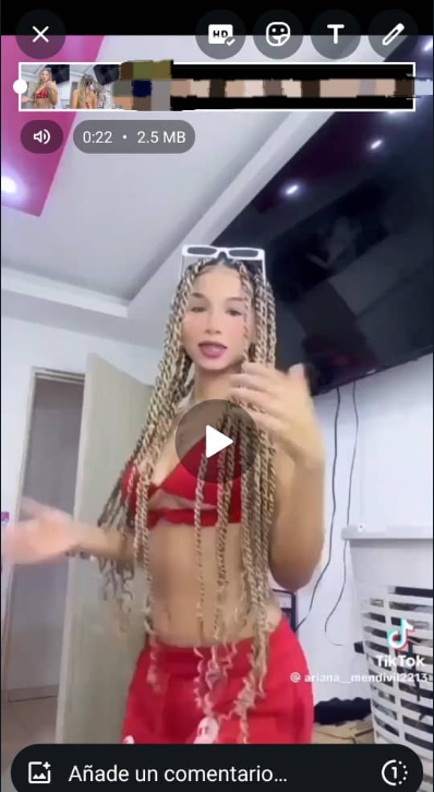 El video viral de la chica de las extensiones